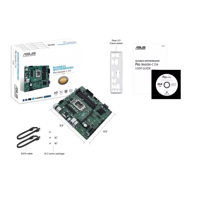 ASUS Pro B660M-C D4-CSM mATX Motherboard