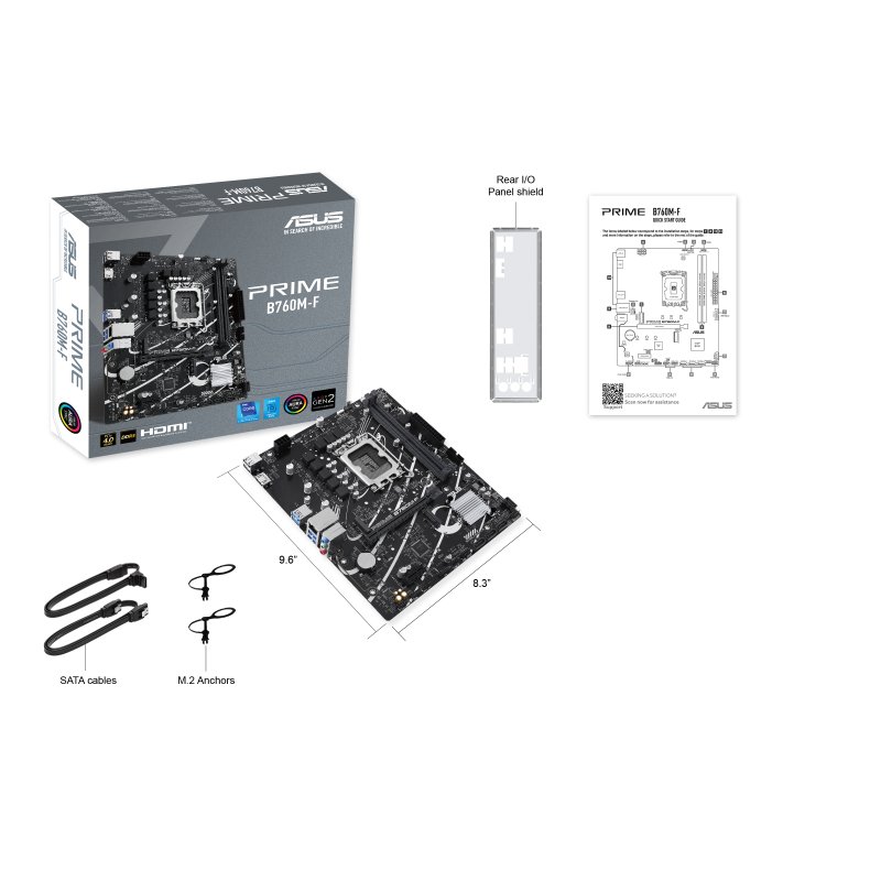Asus PRIME B760M-F mATX Motherboard