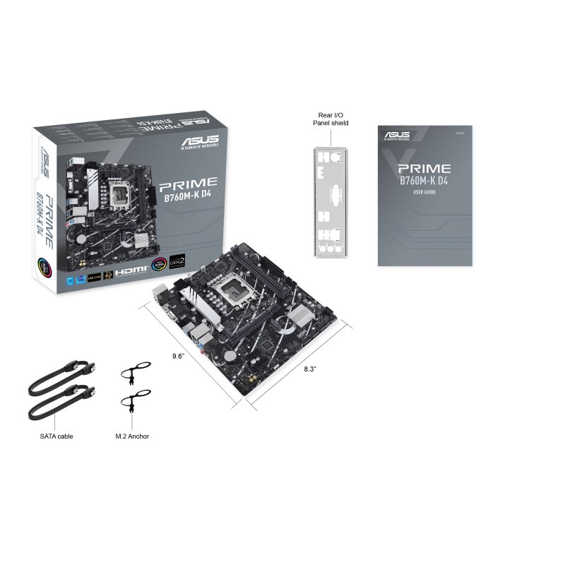 Asus PRIME B760M-K D4 mATX Motherboard