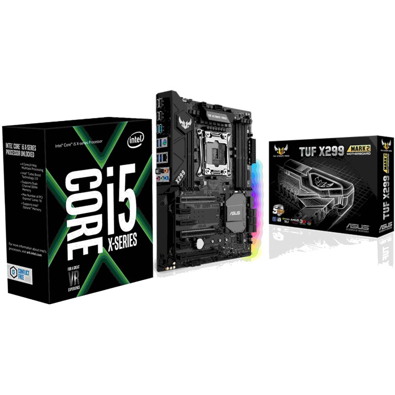 Asus TUF X299 MARK 2 Motherboard & Intel Core i5-7640X Processor Combo Asus TUF X299 MARK 2 Motherboard & Intel Core i5-7640X Processor Combo