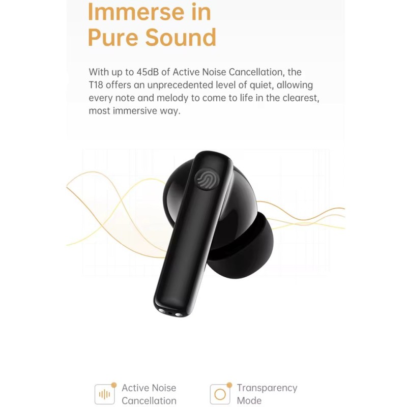 Black Shark T18 ANC & ENC Earbuds