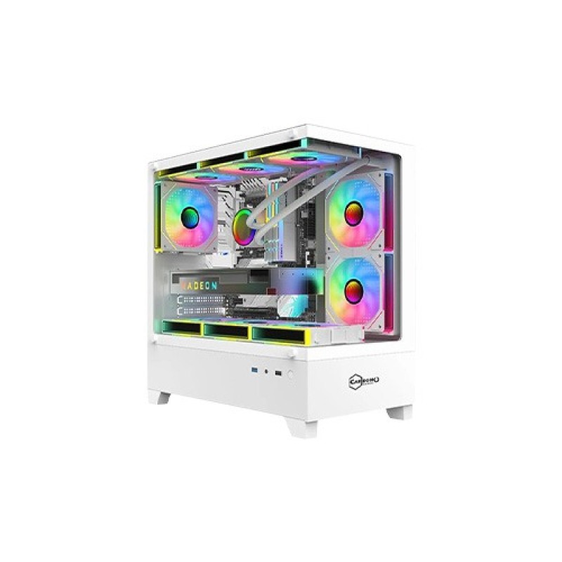 Carbono CG360TB White M-ATX Mid Tower Gaming Casing Carbono CG360TB White M-ATX Mid Tower Gaming Casing