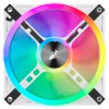 Corsair iCUE QL120 RGB 120mm PWM White Case Fan Triple Fan Kit with Lighting Node CORE