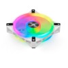 Corsair iCUE QL120 RGB 120mm PWM White Case Fan Triple Fan Kit with Lighting Node CORE