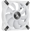 Corsair iCUE QL120 RGB 120mm PWM White Case Fan Triple Fan Kit with Lighting Node CORE