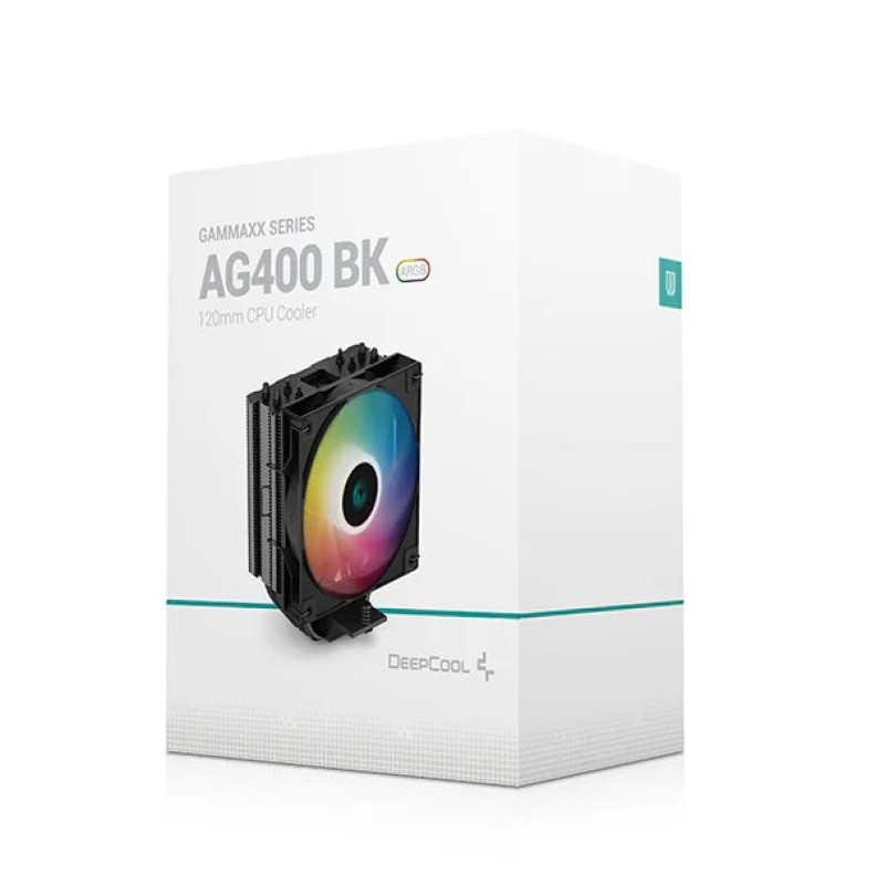 DeepCool AG400 BK ARGB Single Tower 120mm CPU Cooler