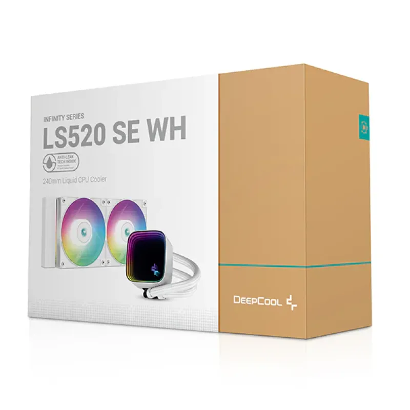 DeepCool LS520 SE WH 240mm ARGB Liquid CPU Cooler