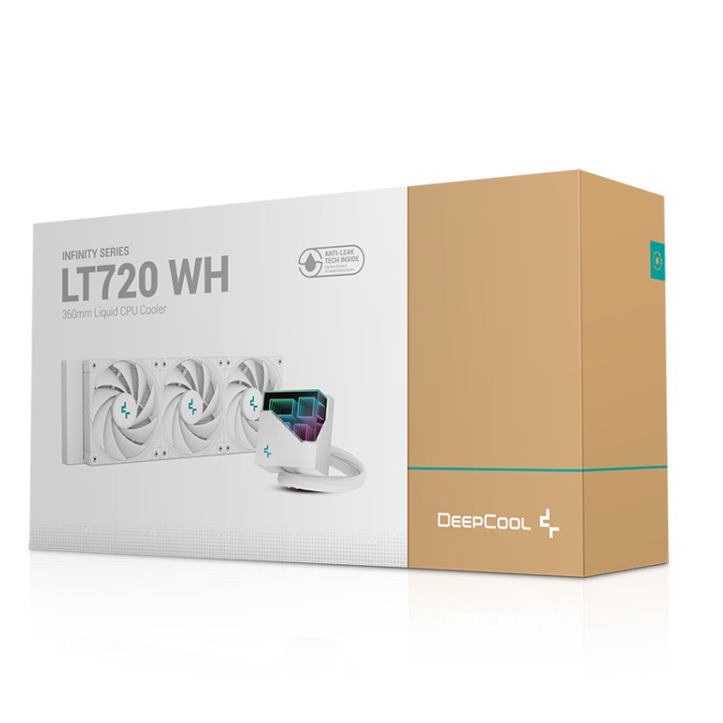 DeepCool LT720 WH 360mm RGB High-Performance Liquid CPU Cooler