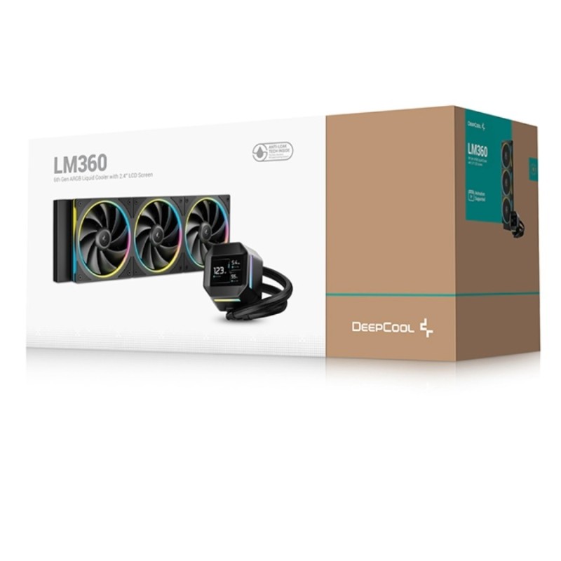 Deepcool LM360 ARGB Liquid Cooler with Mini LCD Screen