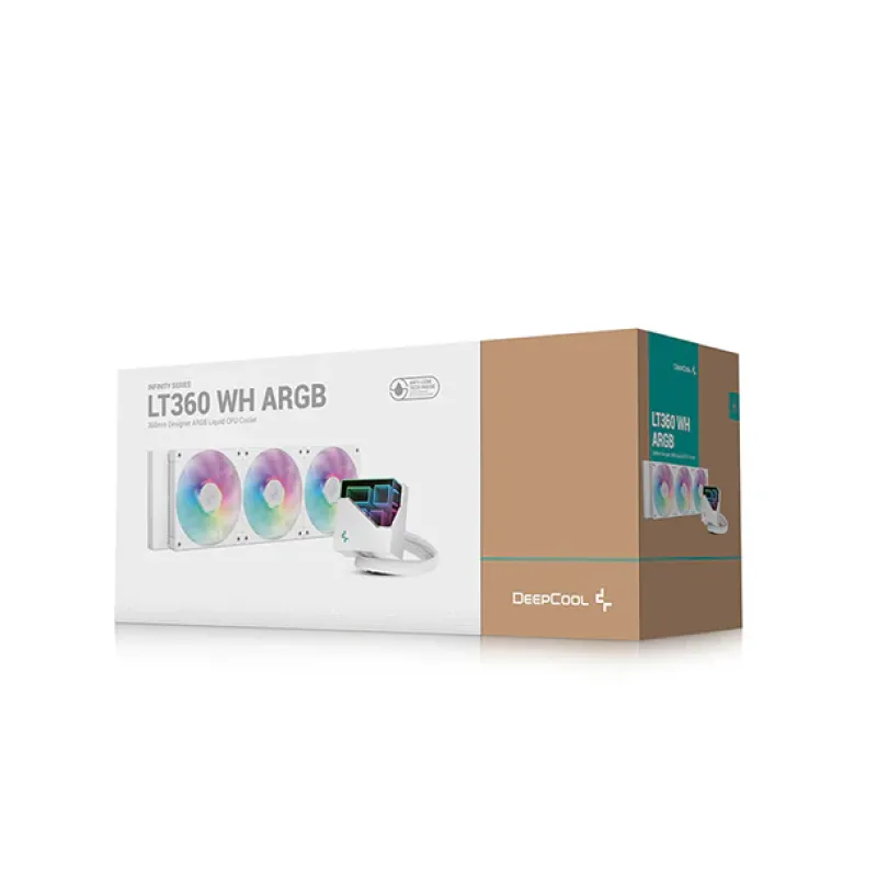 Deepcool LT360 ARGB 360mm AIO Liquid CPU Cooler White