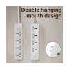 Deli CT703 2 Pin 4 Port 3 Meter Power Strip