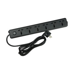 Deli CT705 2 Pin 6 Port 3 Meter Power Strip
