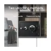 Deli ET580 Black Digital Safe Box (Key, Password & Fireproof)