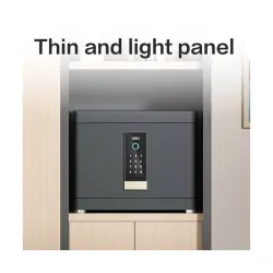Deli ET592 Black Automatic Door Digital Safe Box (Key, Password & Fingerprint)
