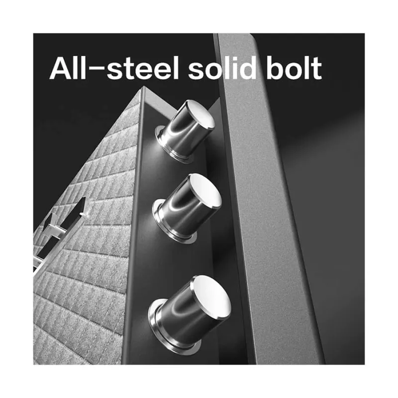 Deli ET594 Black Automatic Door Digital Safe Box (Key, Password & Fingerprint)