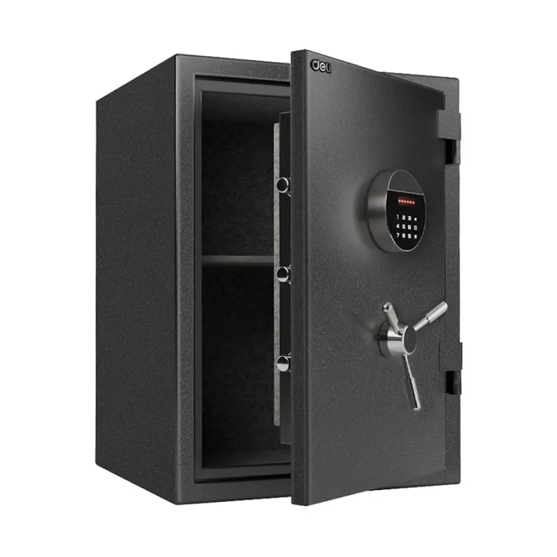Deli ET601 Dark Gray Digital Safe Box (Key, Password & Fireproof) Deli ET601 Dark Gray Digital Safe Box (Key, Password & Fireproof)