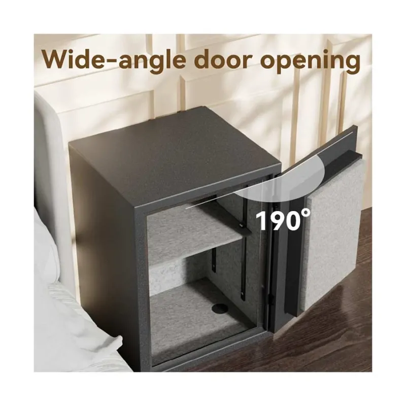 Deli ET601 Dark Gray Digital Safe Box (Key, Password & Fireproof) Deli ET601 Dark Gray Digital Safe Box (Key, Password & Fireproof)
