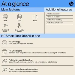 HP Smart Tank 750 Wi-Fi Duplexer All-in-One Color Printer