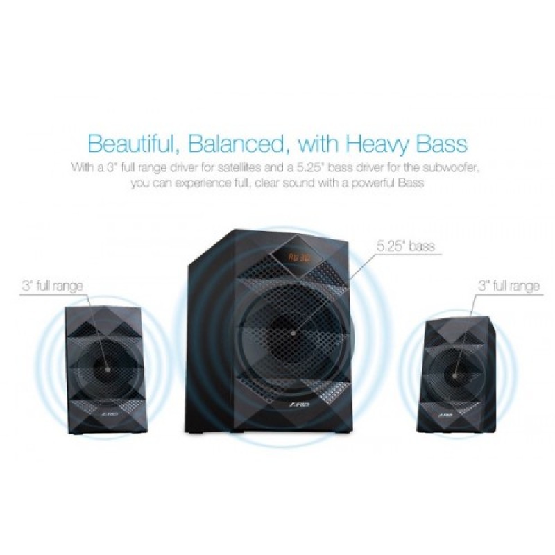 F&D A180X Multimedia Bluetooth 2:1 Speaker F&D A180X Multimedia Bluetooth 2:1 Speaker