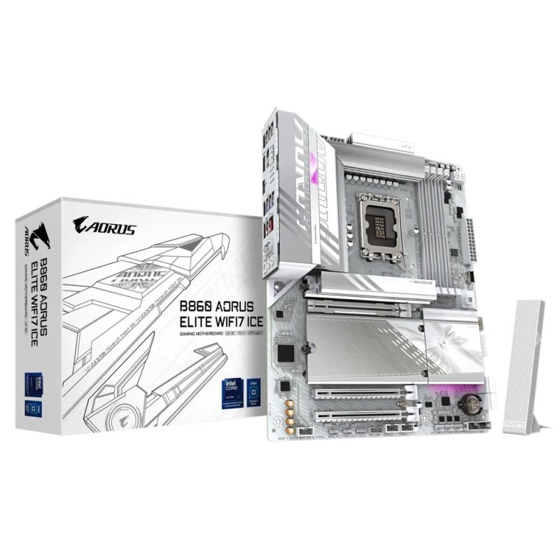 Gigabyte B860 AORUS ELITE WIFI7 ICE LGA1851 ATX Motherboard