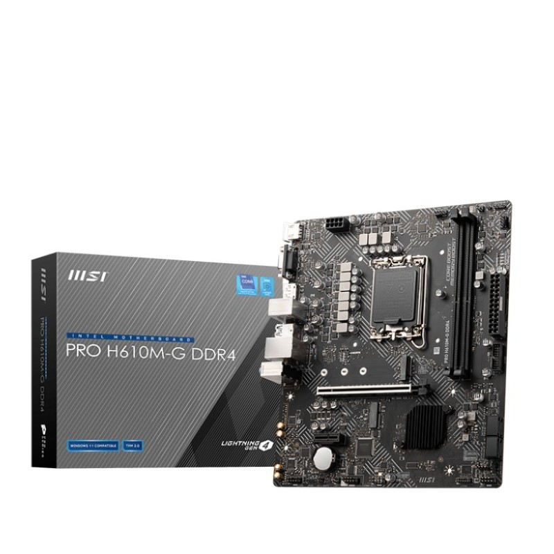 MSI PRO H610M-G DDR4 Micro-ATX Motherboard