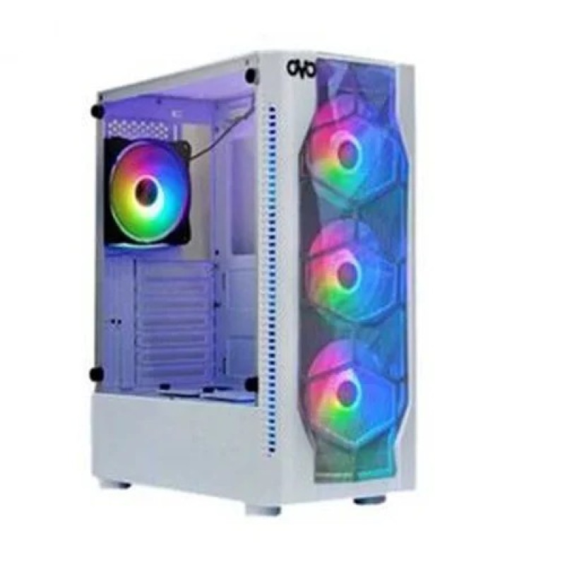 OVO X10-W ARGB Mid-Tower Gaming Casing White OVO X10-W ARGB Mid-Tower Gaming Casing White