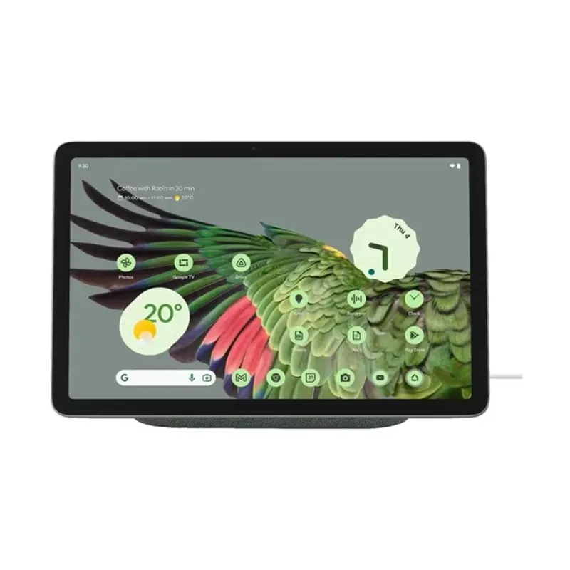 Google Pixel (Wi-Fi) Octa-Core Google Tensor G2 Processor 8GB RAM, 128GB ROM 10.95 Inch 2K Display, Hazel Tablet with Charging Speaker Dock