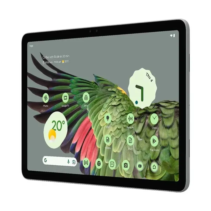 Google Pixel (Wi-Fi) Octa-Core Google Tensor G2 Processor 8GB RAM, 128GB ROM 10.95 Inch 2K Display, Hazel Tablet with Charging Speaker Dock