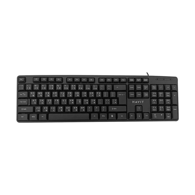 Havit KB271 USB Exquisite Keyboard with Bangla Havit KB271 USB Exquisite Keyboard with Bangla