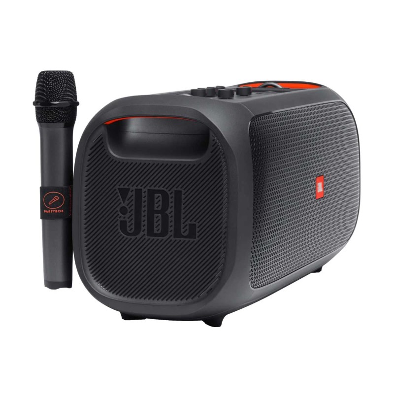JBL PartyBox On-The-Go Essential Portable Party Speaker With Wireless Microphone JBL PartyBox On-The-Go Essential Portable Party Speaker With Wireless Microphone