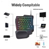 Jedel K601 Single Hand RGB Gaming Keyboard