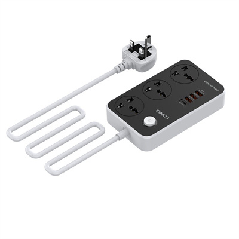 LDNIO SC3412 3 AC Outlets Universal Power Strip