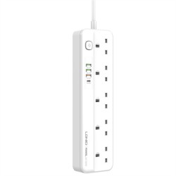 LDNIO SK5493 5 AC Outlets UK Power Strip