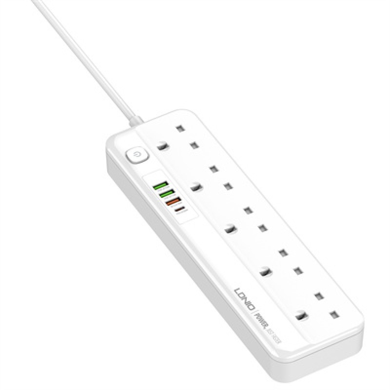 LDNIO SK5493 5 AC Outlets UK Power Strip