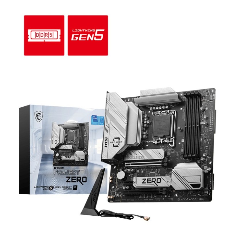 MSI B760M PROJECT ZERO m-ATX Motherboard