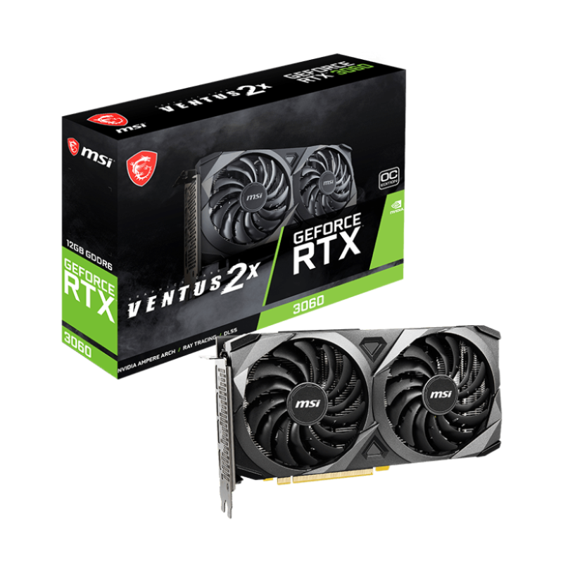 MSI GeForce RTX 3060 VENTUS 2X 12GB GDDR6 Graphics Card