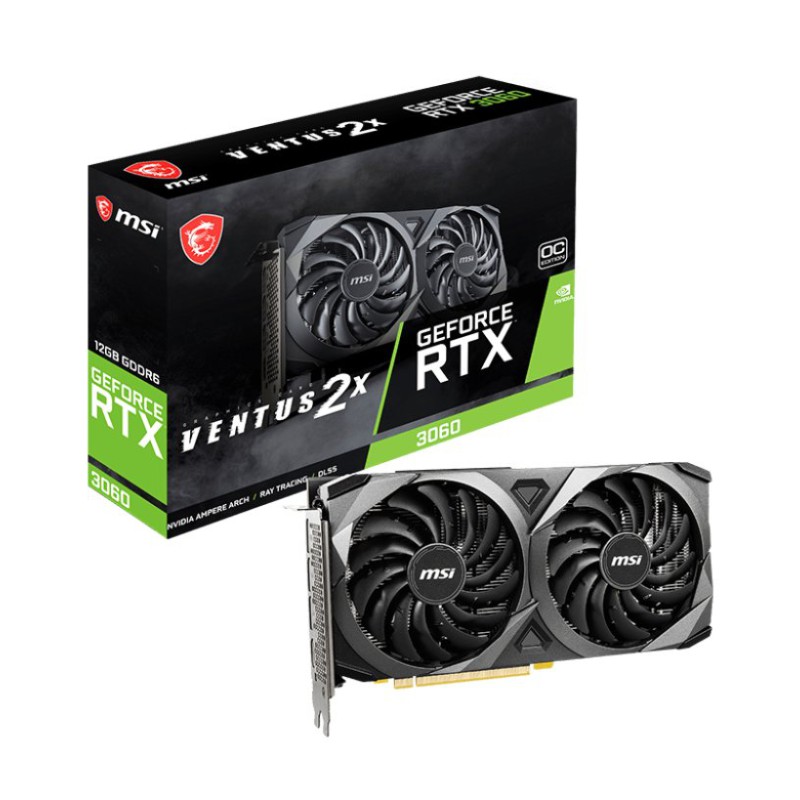 MSI GeForce RTX 3060 VENTUS 2X OC 12GB GDDR6 Graphics Card
