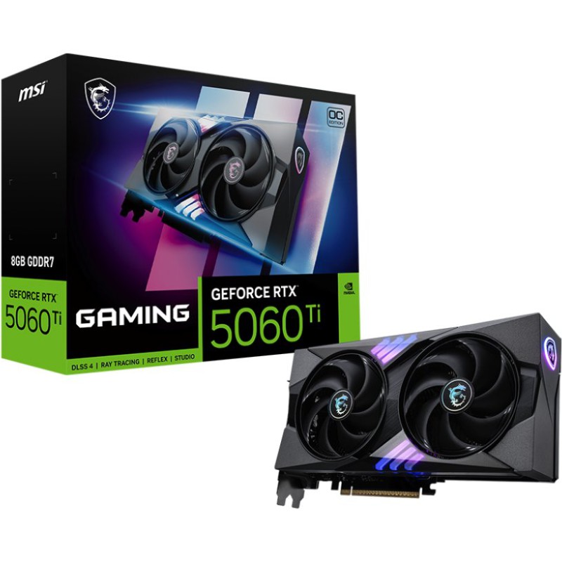 MSI GeForce RTX 5060 Ti 8G GAMING OC 8GB GDDR7 Graphics Card