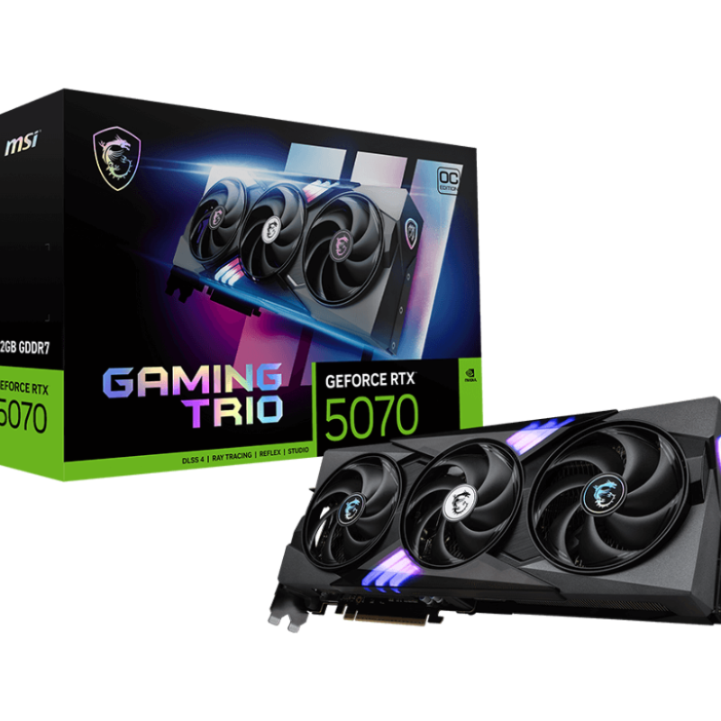 MSI GeForce RTX 5070 12G GAMING TRIO OC GDDR7 Graphics Card