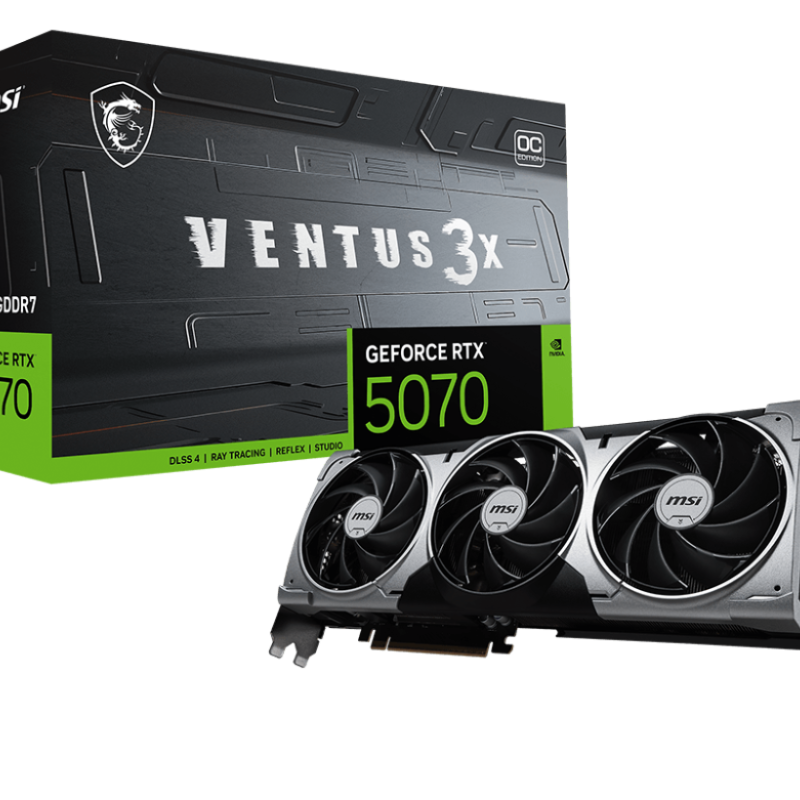 MSI GeForce RTX 5070 12G VENTUS 3X OC GDDR7 Graphics Card