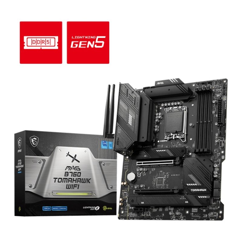 MSI MAG B760 TOMAHAWK WIFI DDR5 ATX Motherboard