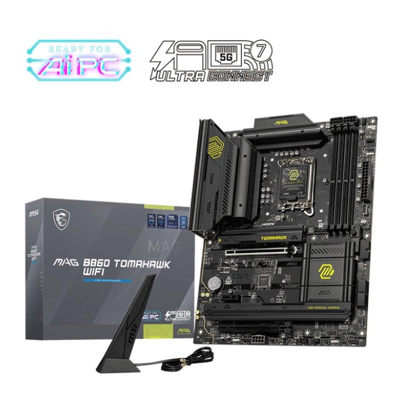 MSI MAG B860 TOMAHAWK WIFI LGA 1851 ATX Motherboard