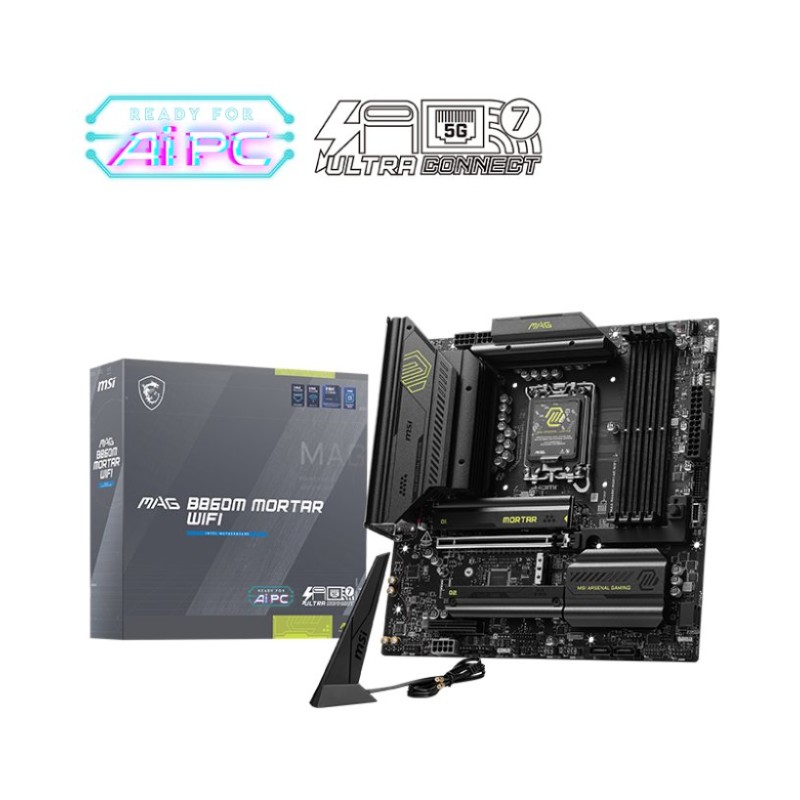 MSI MAG B860M MORTAR WIFI LGA 1851 mATX Motherboard