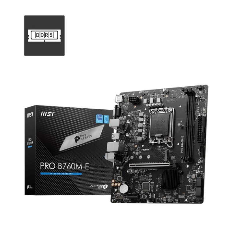 MSI PRO B760M-E DDR5 m-ATX Motherboard