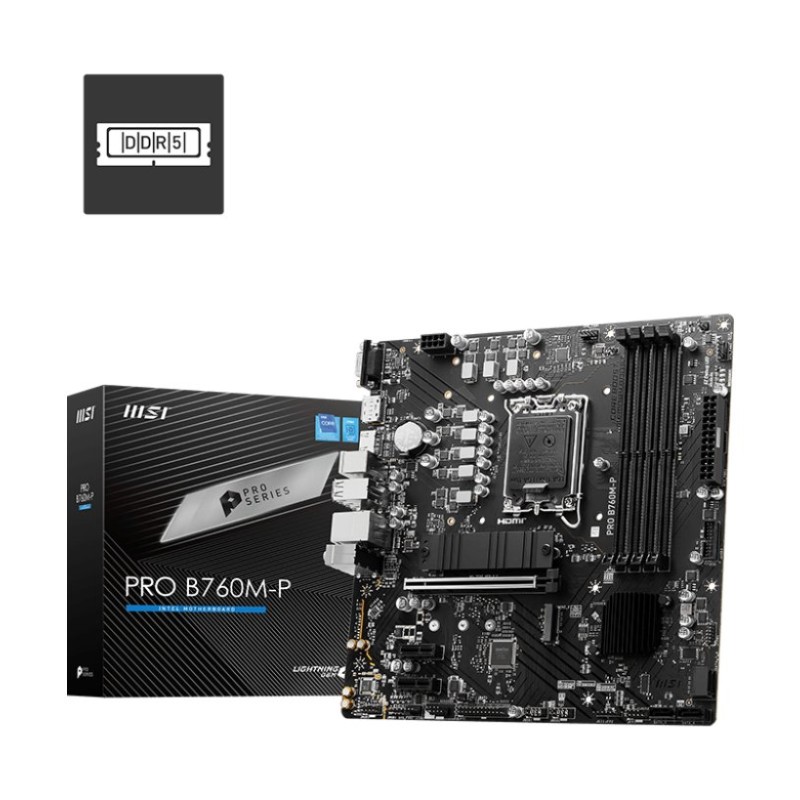 MSI PRO B760M-P DDR5 mATX Motherboard