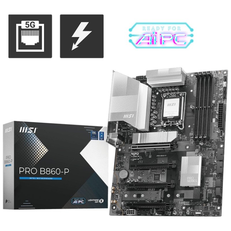 MSI PRO B860-P LGA 1851 ATX Motherboard
