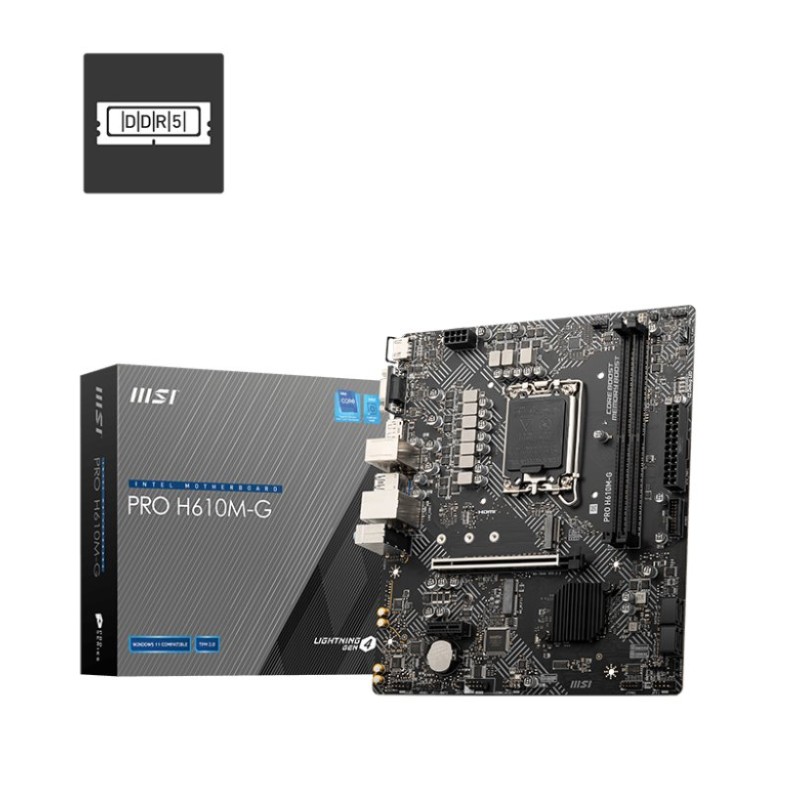 MSI PRO H610M-G DDR5 mATX Motherboard