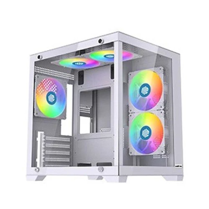Maxcool Inferno MC5 Mid Tower Micro ATX Gaming Casing White
