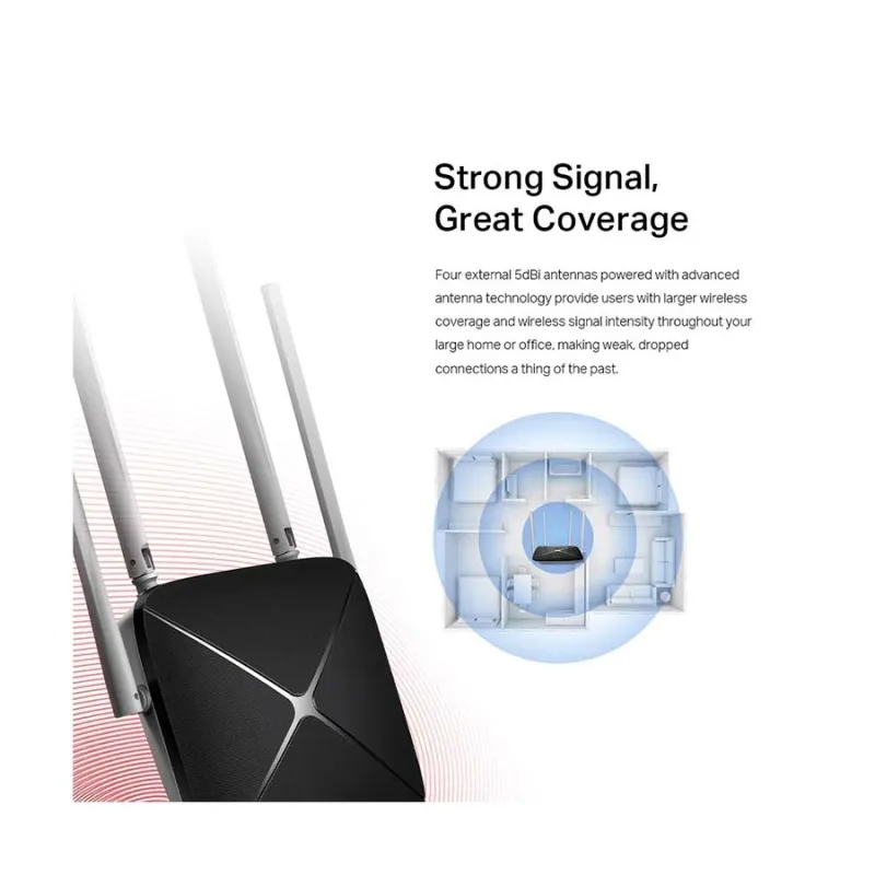 Mercusys AC12 AC1200 Dual Band Wireless Router (4 Antenna) Mercusys AC12 AC1200 Dual Band Wireless Router (4 Antenna)