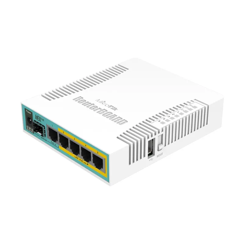 Mikrotik RB960PGS hEX PoE 5 Port Gigabit Ethernet RouterOS L4 Network Router Mikrotik RB960PGS hEX PoE 5 Port Gigabit Ethernet RouterOS L4 Network Router